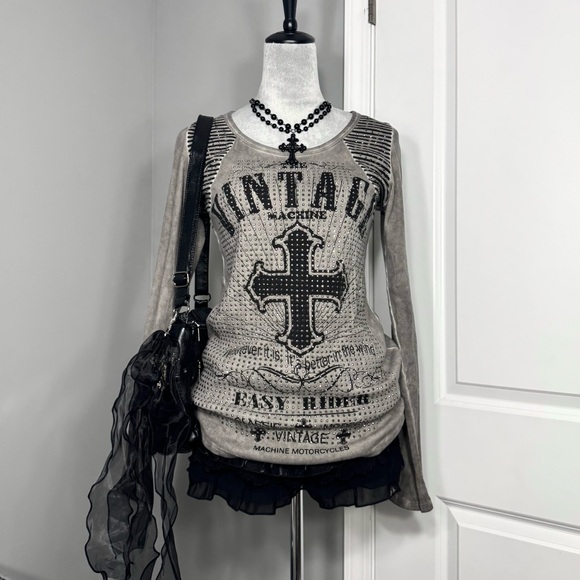 Vintage Rhinestone Top - Picture 6 of 14